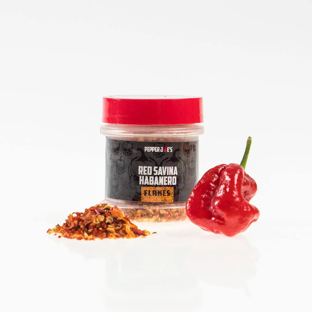 Pepper Joe's Red Savina Habanero Pepper Flakes, 1/2oz Shaker Jar
